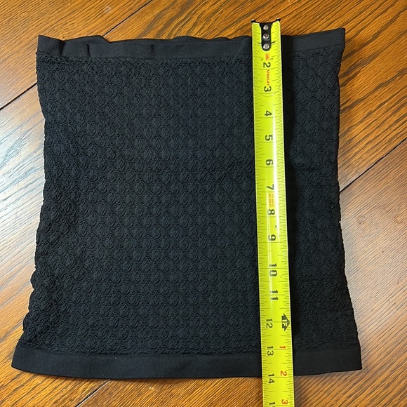 Free People Intimately Honey Black Textured Tube Top - Picture 4 of 10